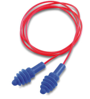 Honeywell Airsoft Corded Ear Plugs In Fliptop Box Blue