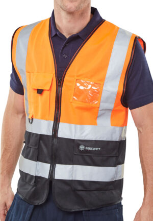 Beeswift Hi-vis Two Tone Executive Id Vest