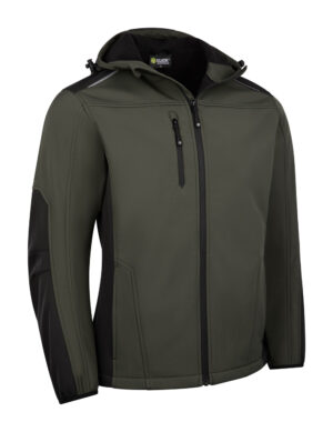 Beeswift Flex Softshell Hooded Jacket Bottle Green