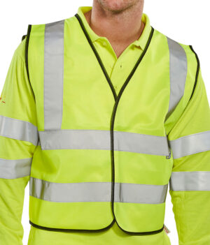 Beeswift Hi-vis Vest Short Length Saturn Yellow