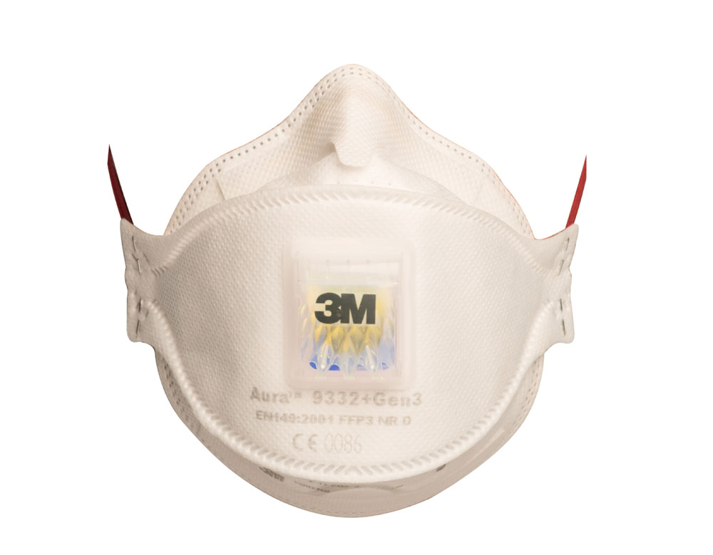 3m 9332+gen3 Aura Ffp3v Mask White - Image 2