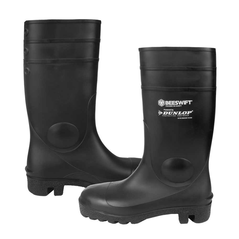 Dunlop Beeswift Aston Full Safety Wellingtons Black - Image 4