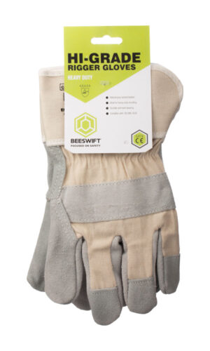 Canadian High Quality Leather Rigger Glove Grey