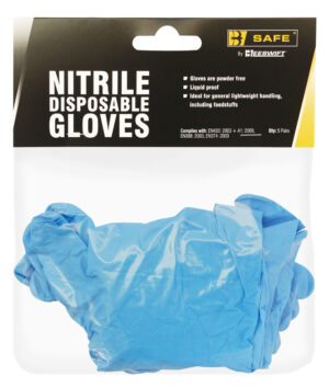 Nitrile Disposable Glove Pack Of 5 Pairs Blue