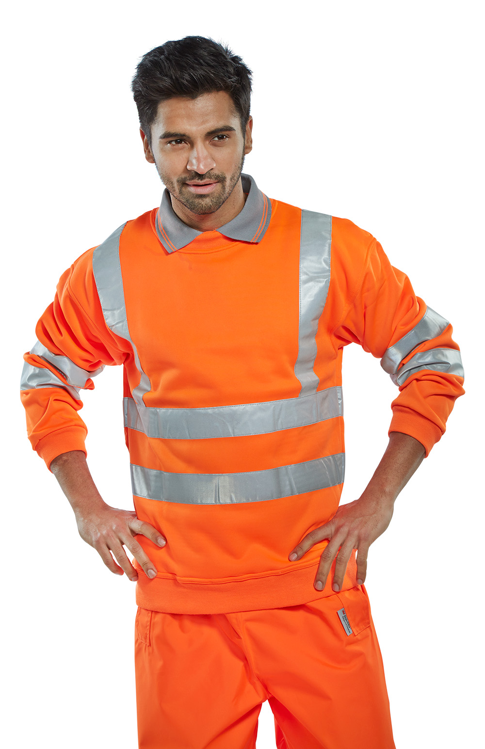 Beeswift Essential Sweatshirt Hi-vis Jumper - Image 5