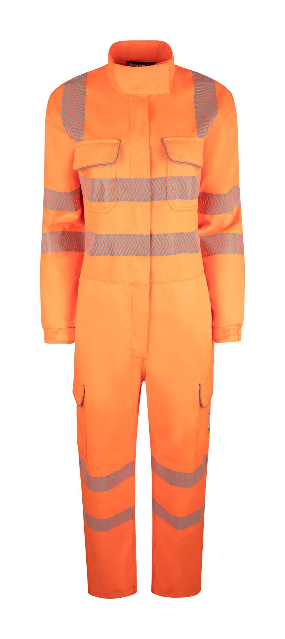 Beeswift Click Arc Flash Womens Coverall Hi Vis Orange - Image 2