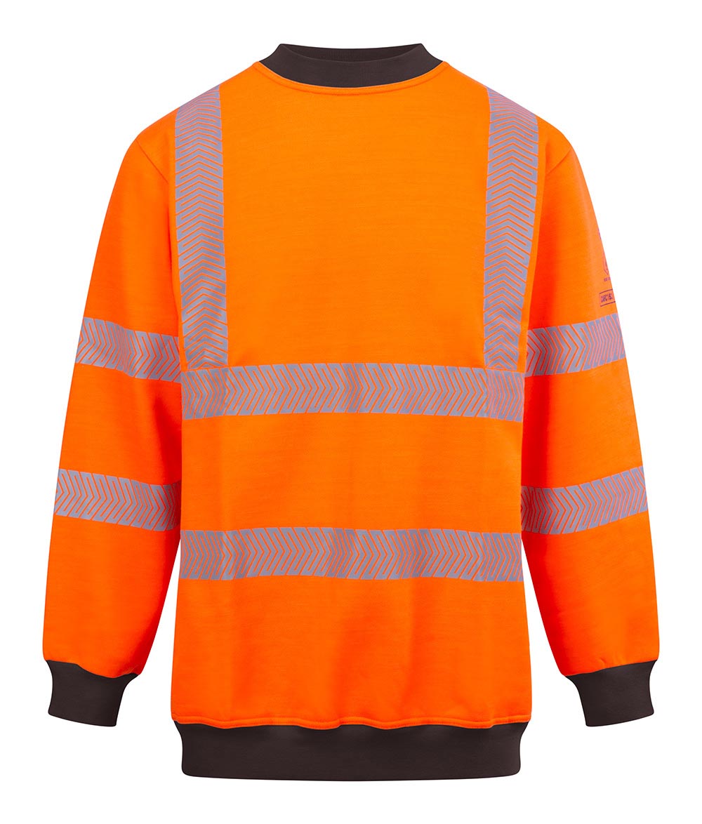 Beeswift Arc Compliant Hi-vis Sweatshirt Orange - Image 2