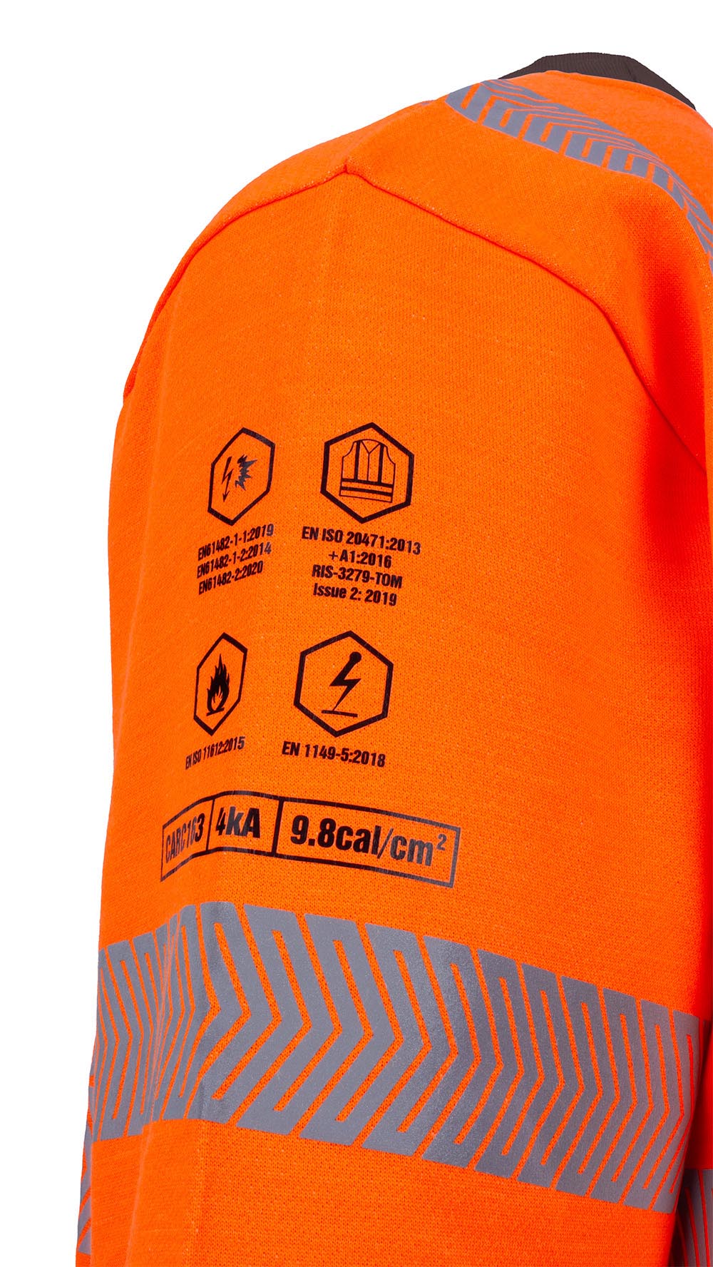Beeswift Arc Compliant Hi-vis Sweatshirt Orange - Image 5