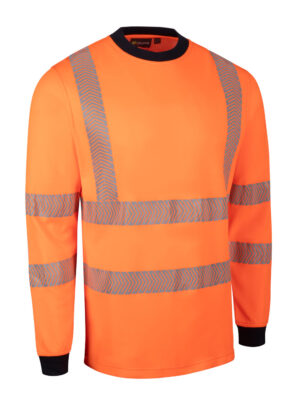 Beeswift Click Arc Flash Mens T-shirt Hi Vis Orange