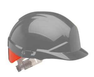 Centurion Reflex Safety Helmet With Hi-vis Orange Rear Flash Grey