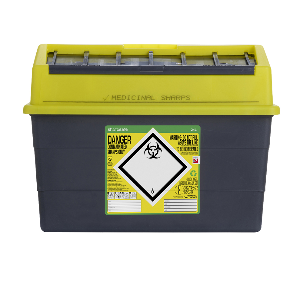 Sharpsafe Sharps Bin 24ltr Yellow