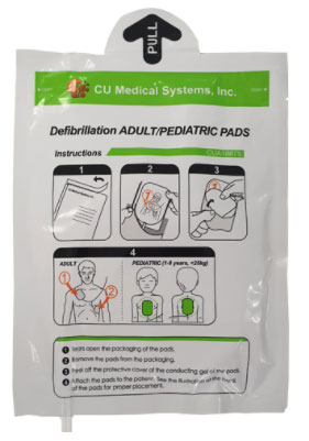 Cu Medical Adult/child Defibrillator Pads For Sp1 White