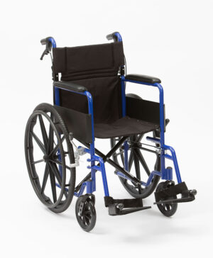 Click Medical Self Propelled Wheelchair Blue
