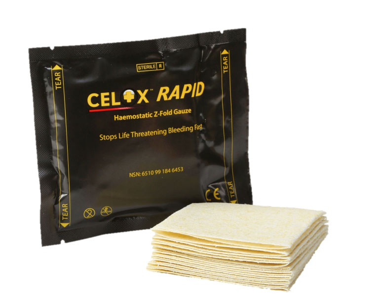 Cellox Rapid Haemostatic Gauze Z-fold Cream