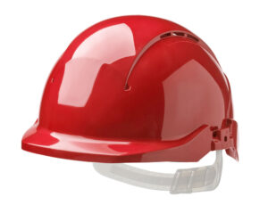 Centurion Concept Reduced Peak Vented Safety Helmet Red