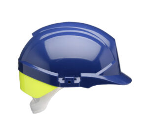 Centurion Reflex Safety Helmet With Yellow Rear Flash Blue
