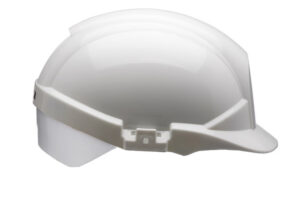 Centurion Reflex Safety Slip Ratchet Helmet With Silver Rear White
