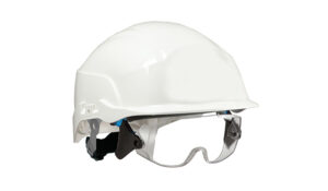 Centurion Spectrum Safety Helmet With Integrated Eye Protection White