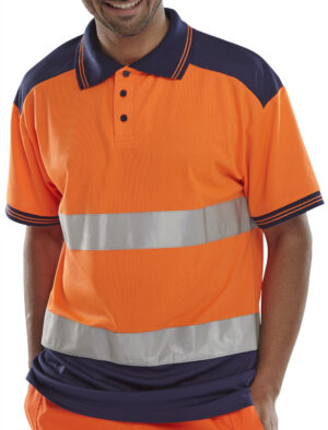 Beeswift Hi-vis Two-tone Polo Shirt