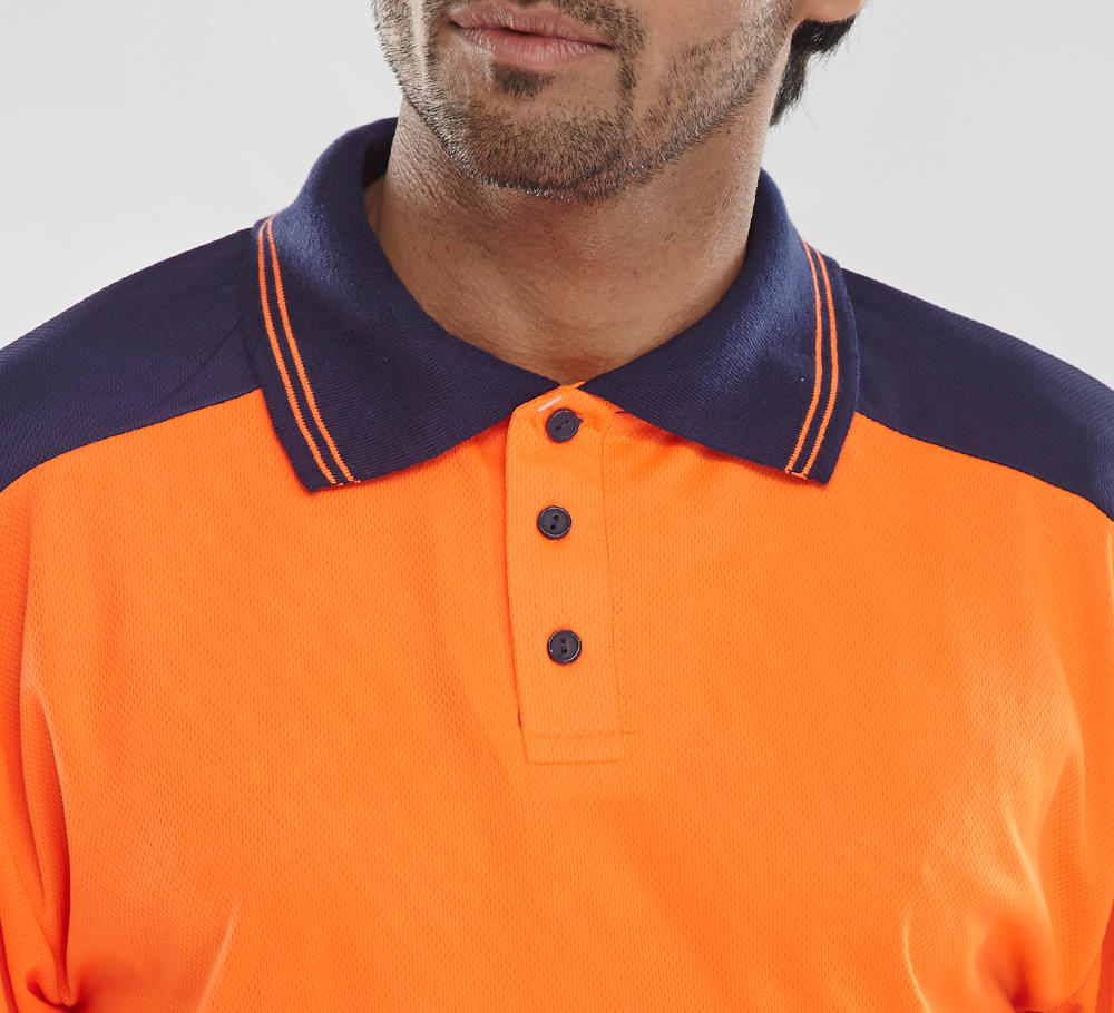 Beeswift Hi-vis Two-tone Polo Shirt - Image 3