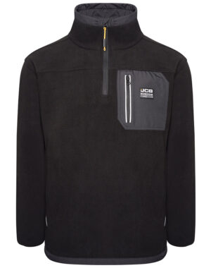 Jcb Workwear Trade Heavyweight 1/4 Zip Tech Fleece Black