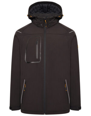 Jcb Workwear Trade Hooded Softshell Jacket Black