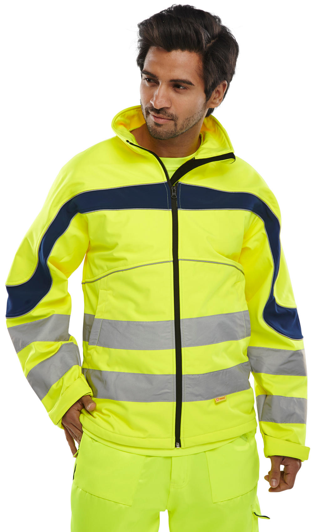 Beeswift Eton Hi-vis Soft Shell Jacket - Image 2