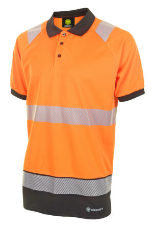 Beeswift Deltic Hi-vis Two Tone Short Sleeve Polo Shirt