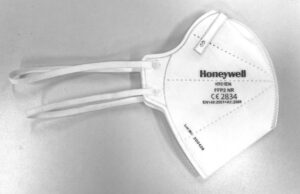Honeywell H901en Fold Flat Face Mask Ffp2 Nr With H901en Filter White