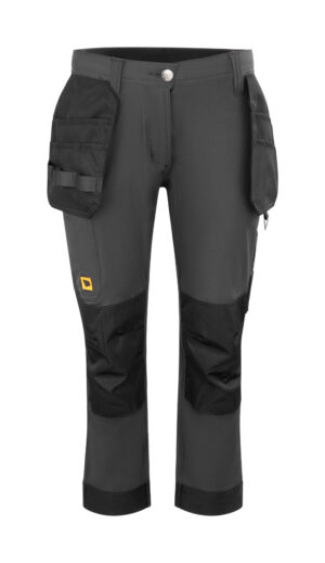 Jcb Workwear Ladies 4-way Stretch Holster Pocket Trousers Dark Shadow