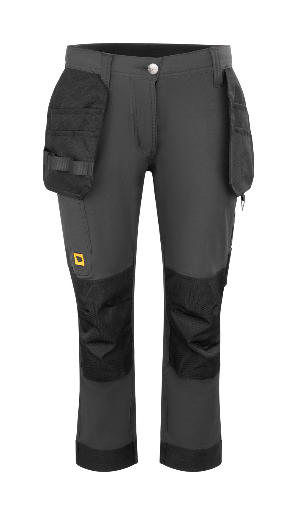 Jcb Workwear Ladies 4-way Stretch Holster Pocket Trousers Dark Shadow