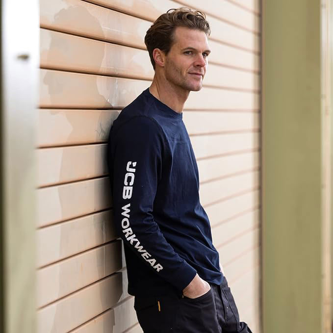 Jcb Workwear Banner Long Sleeve T-shirt - Image 3