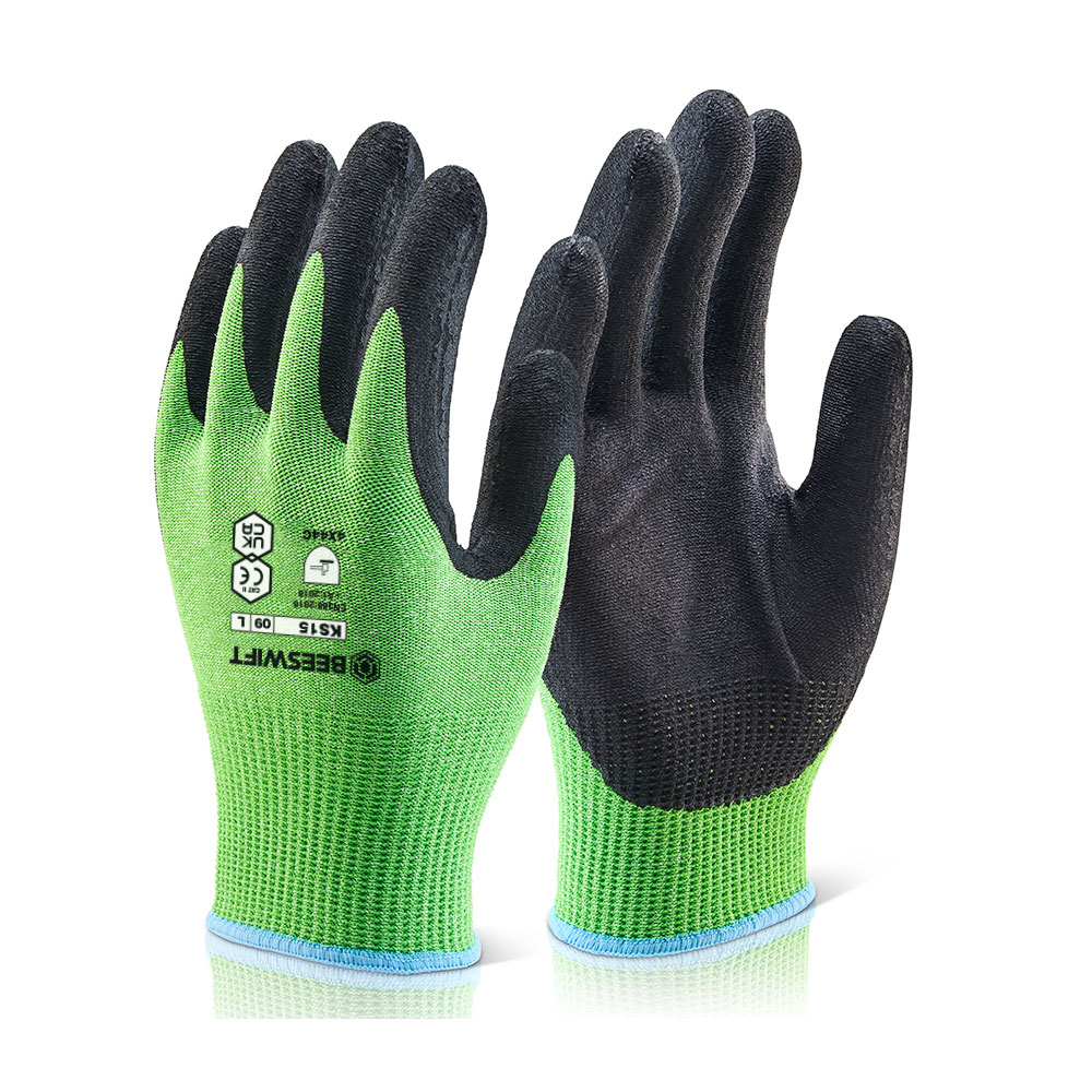 Kutstop Micro Foam Nitrile Glove Green - Image 2