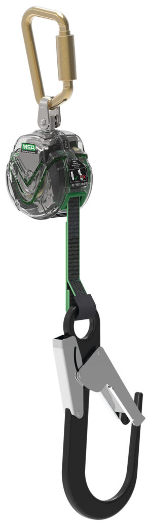 Msa V-tec Mini Personal Limiter 1.8m Aluminium S Hook Shock Single Leg Chrome