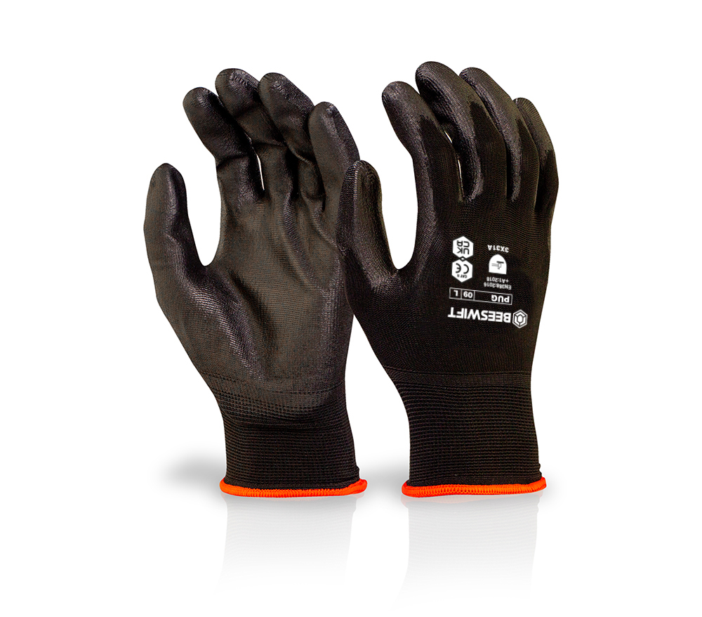 Multi-purpose Pu Coated Glove Black - Image 2