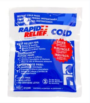 Rapid Relief Instant Cold Pack Smalll 4"x 6" White