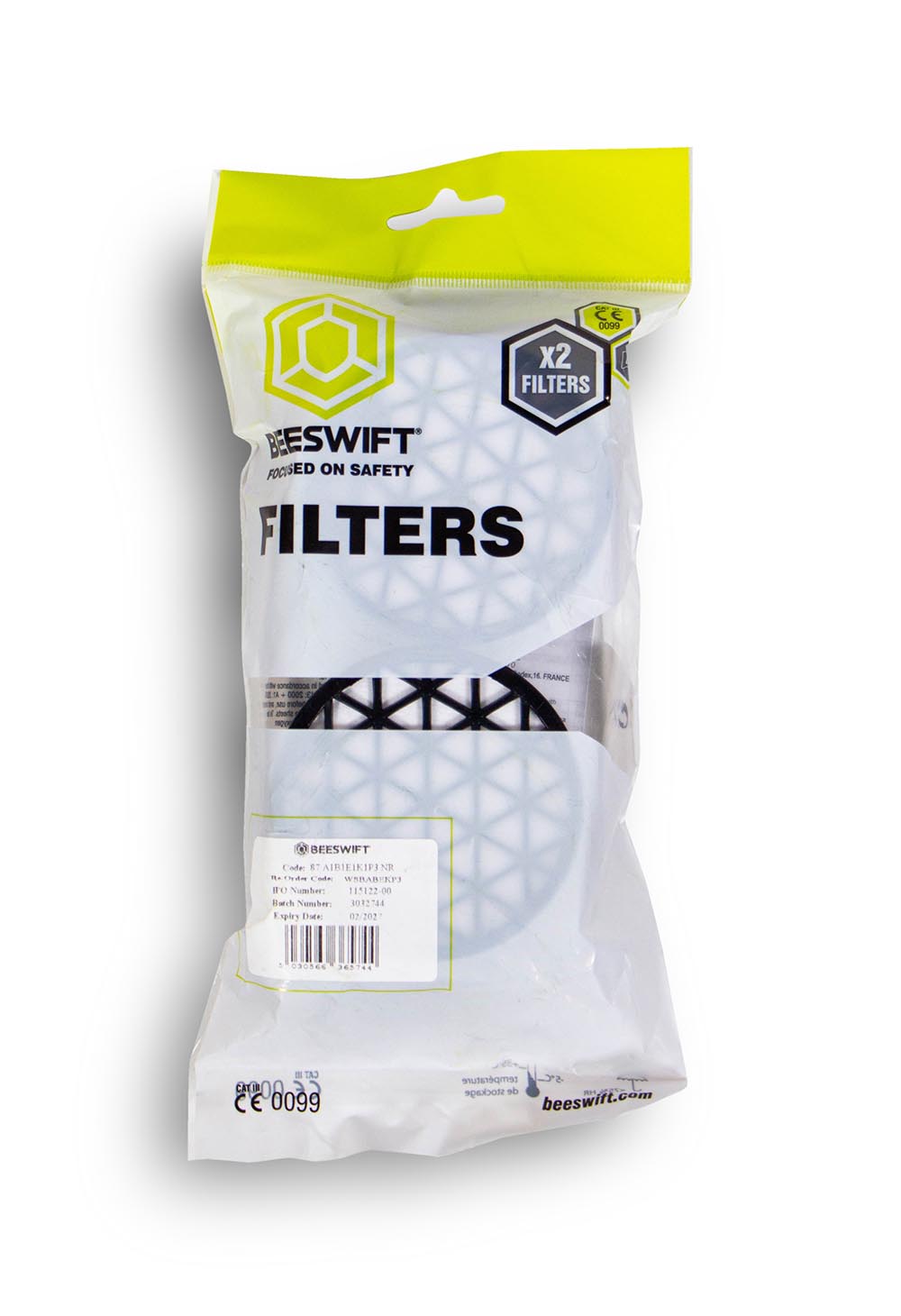 Beeswift Abekp3 Filter For Wsb Respirators (pair) Black - Image 2