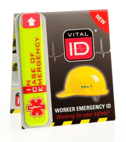 Vital Id Emergency Id (ice) Tag Saturn Yellow