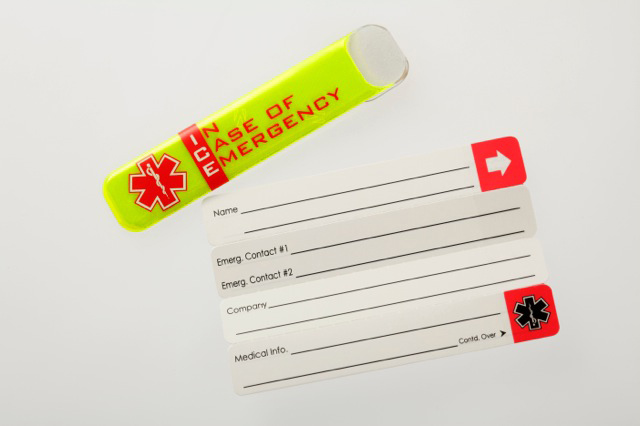 Vital Id Emergency Id (ice) Tag Saturn Yellow - Image 2