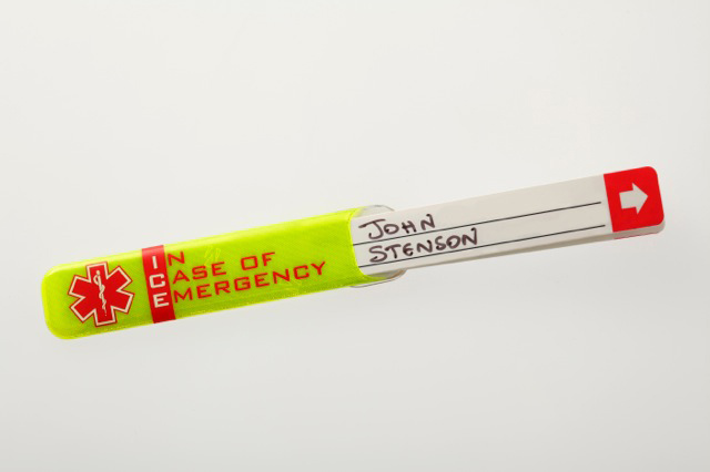 Vital Id Emergency Id (ice) Tag Saturn Yellow - Image 3